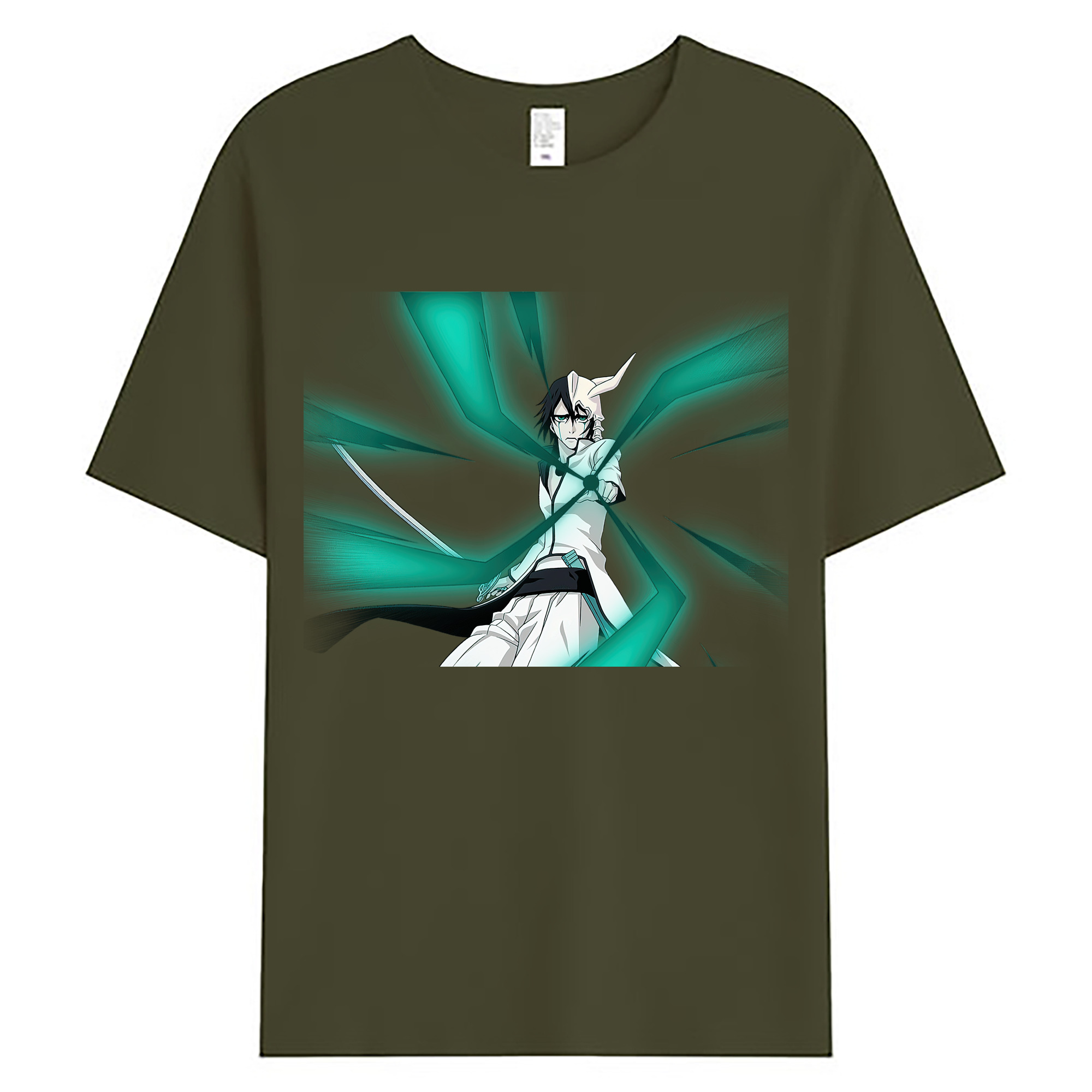 （画像用） ブリーチ ウルキオラ·シファー BLEACH Ulquiorra cifer 綿100％ メンズ半袖Tシャツ｜肌触りやわらか＆通気性